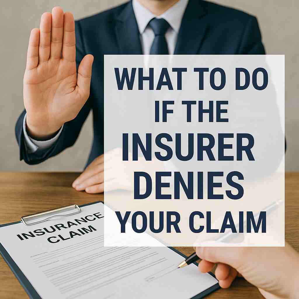What to Do If the Insurance Company Denies Your Claim