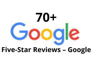 Google 70+ Five Star Reviews